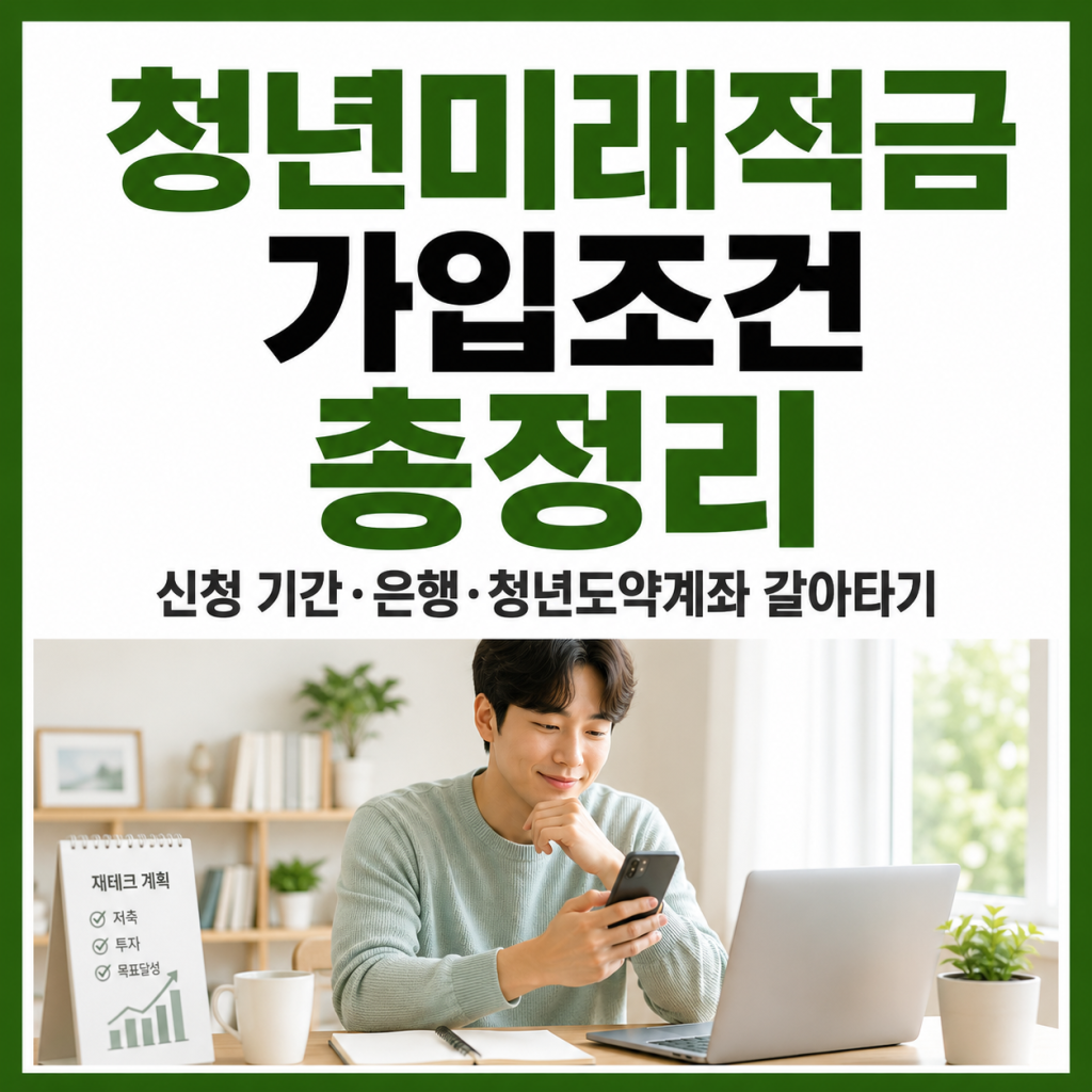 청년미래적금 가입 조건 신청 기간 은행 청년도약계좌 갈아타기 정리