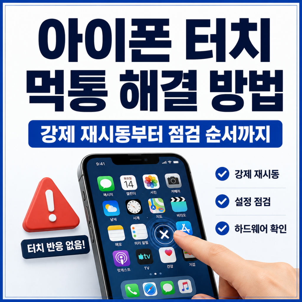 아이폰 터치 안될때