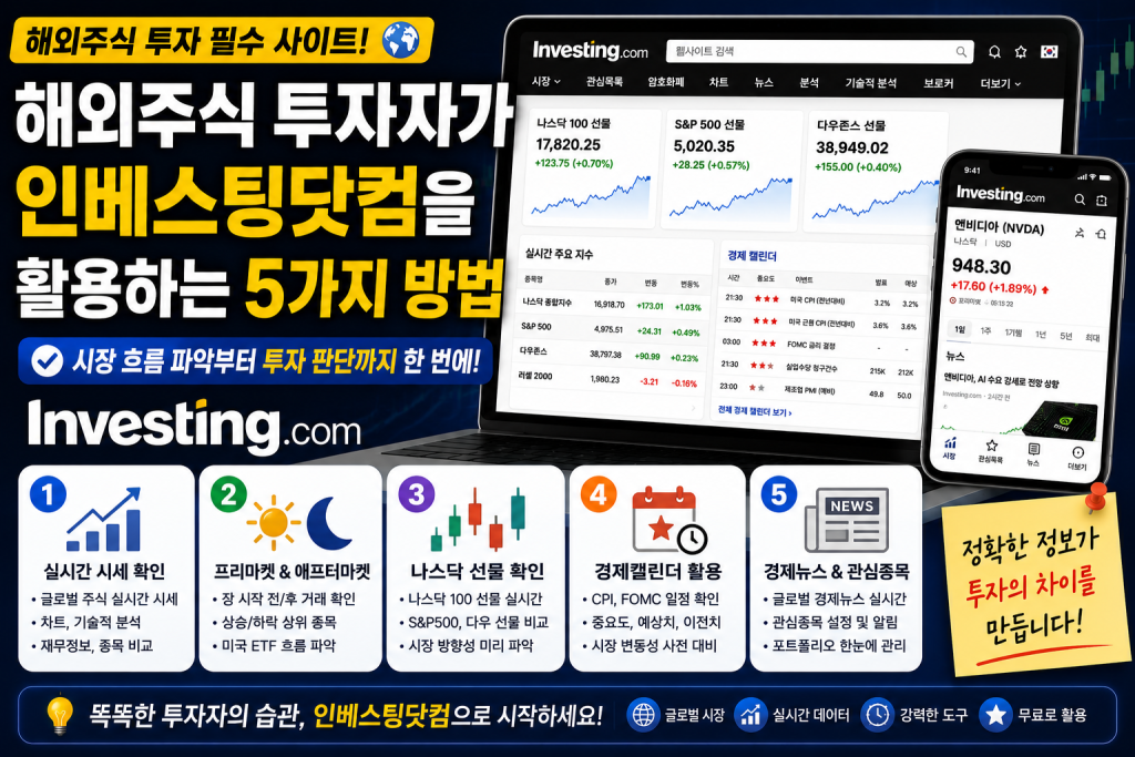 인베스팅닷컴 활용방법