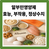 알부민 영양제 효능·부작용·정상 수치 총정리