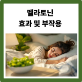 멜라토닌 영양제 효과·부작용·먹는법 + 내돈내산 후기