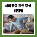 허리통증 원인·증상·해결법 총정리