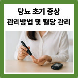 당뇨 초기증상·혈당 변화·관리 방법 총정리